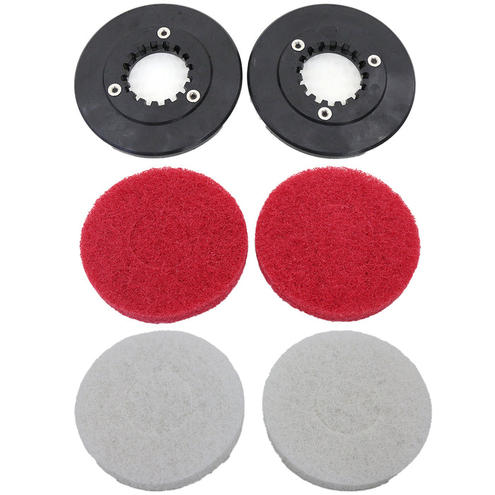Pad Holder and Pads for EM02 14 Inch Floor Scrubber Machine
