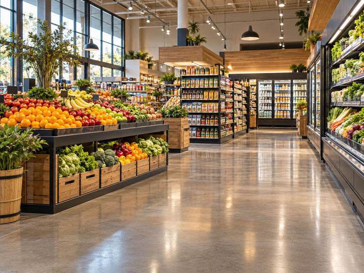 RETAIL sealed commercial floor