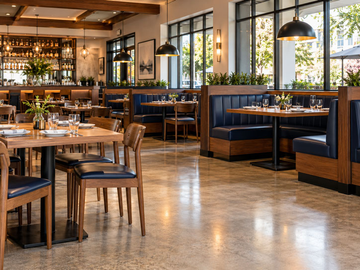 RESTAURANTS sealed commercial floor