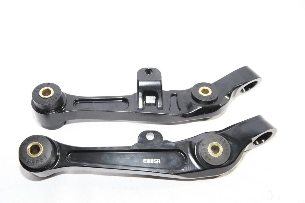 EMUSA Black Front Left Right Lower Forward Aluminum Control Arm Kit Coupe ONLY Billet
