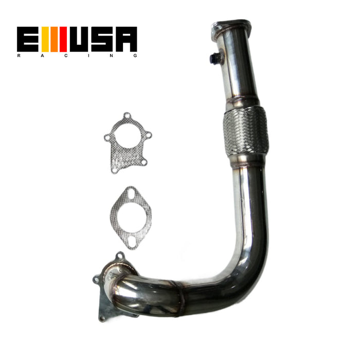Emusa 2 1/4" Exhaust Flange Turbo Pipe Fit for 1988-2000 Honda Civic D15 D16 D-series