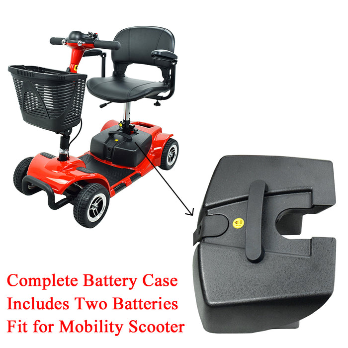 Battery Case with Two Batteries Fit for MS31 Mobility Scooter