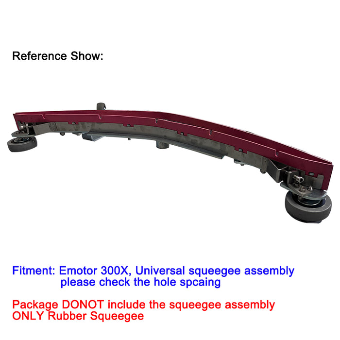 Emotor Universal 33 Inch Front and Back Squeegee Rubber for Adjustments Squeegee Assembly (2 Pieces)