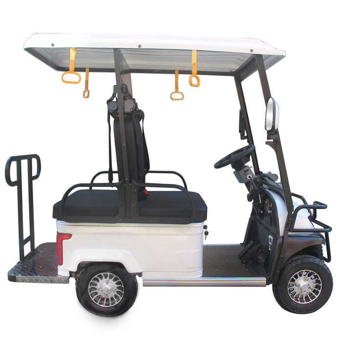 eLifecenter 4 Seats Battery-Powered Electric Bus Mini Bus Golf Cart, Max Capacity 400KG (E600)