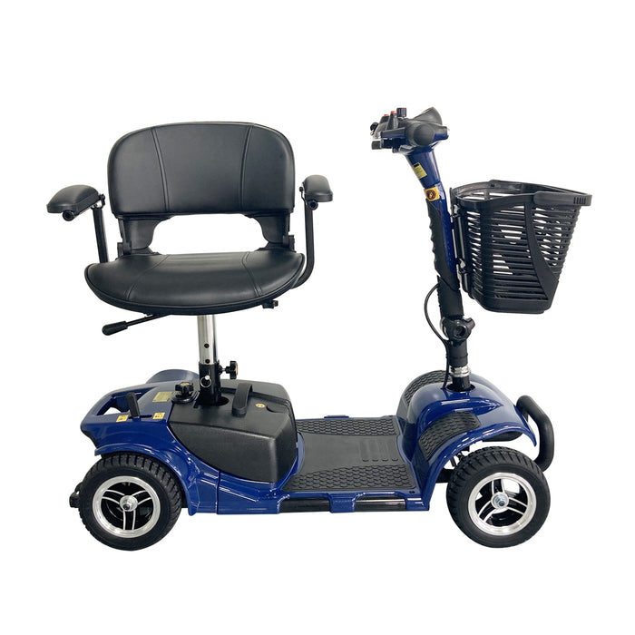 Elifecenter 4 Wheel Mobility Scooter for Senior, 265lbs Weight Capacity Stable 3.73 mph Adults Scooter, Battery-Powered 5 Pieces Foldable for Indoor Outdoor