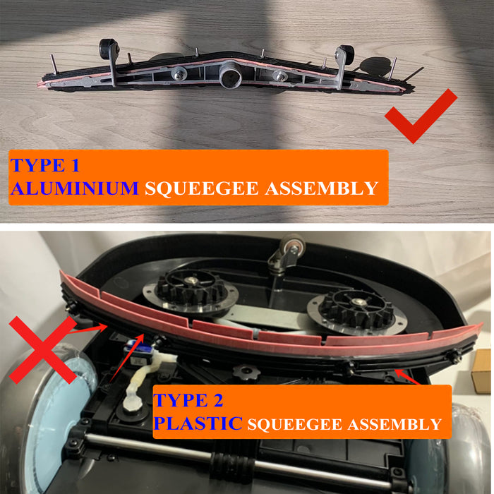 【Type 1 】A pair of Rubber Squeegee for EM-02(Fit for Aluminum Assembly)