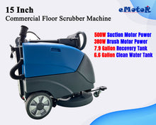 Emotor EM-25 Foldable Hand Push Walk Behind Floor Scrubber Machine