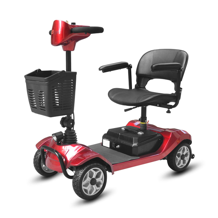 Elifecenter 4 Wheel Mobility Scooter for Adults - 12V 12AH Battery Powered 12.4 Miles Range-330 lbs Weight Capacity Support Safety for Seniors-Rearview Mirrors Included