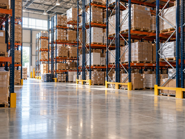 WAREHOUSES sealed commercial floor