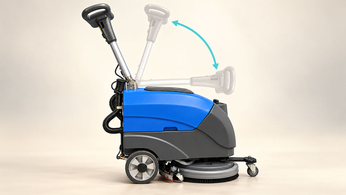 E-Motor 300 handle with illustrated adjustment positions
