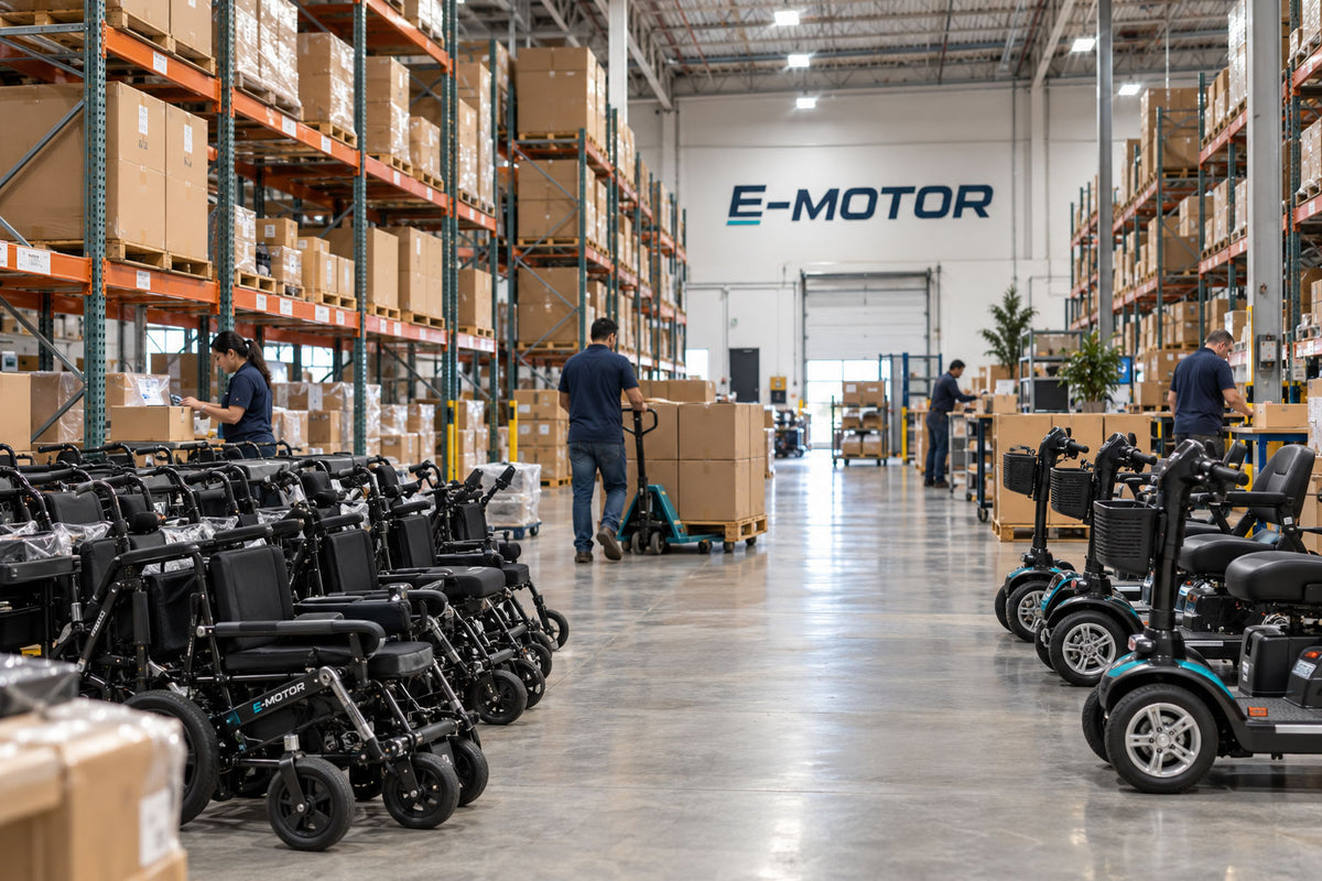 E-Motor U.S. warehouse and mobility products