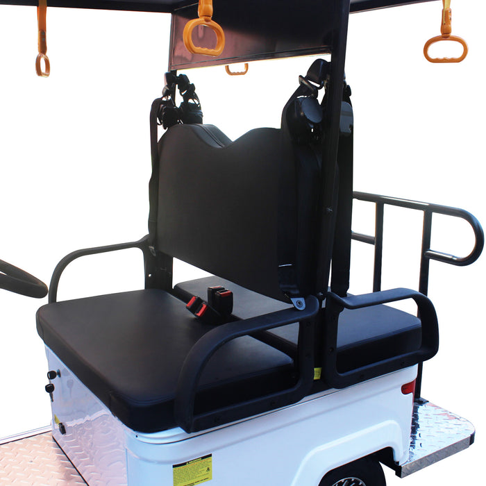 eLifecenter 4 Seats Battery-Powered Electric Bus Mini Bus Golf Cart, Max Capacity 400KG (E600)