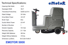 EM-500X Commercial Ride-On Driving Floor Scrubber Machine