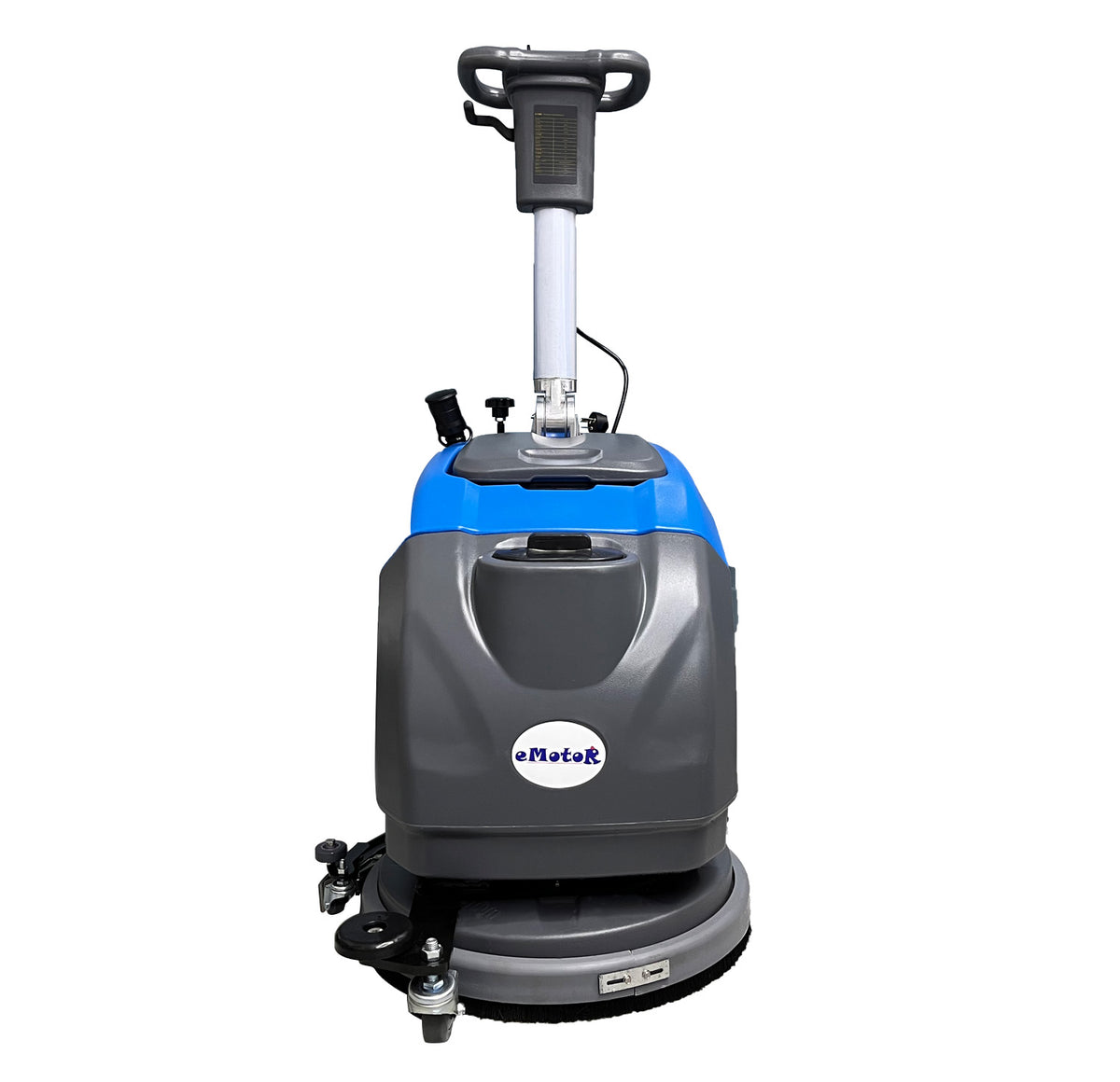 Emotor Compact 15 Lightweight Commercial Floor Scrubber Machine, Portable  Two Brushes Scrubber & Polisher, Powerful 100W Motor, Cordless Rechargeable