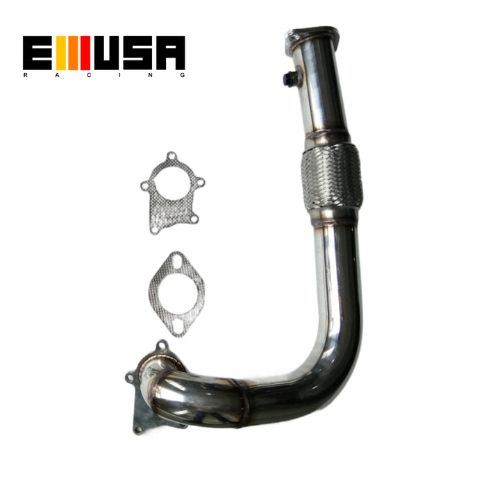 Emusa 2.5" T3/T4-5 Bolt Turbo Flange+2 Bolt Exhaust Flange Fit for 1988-2000 Honda Civic D15 D16 EE EJ EK