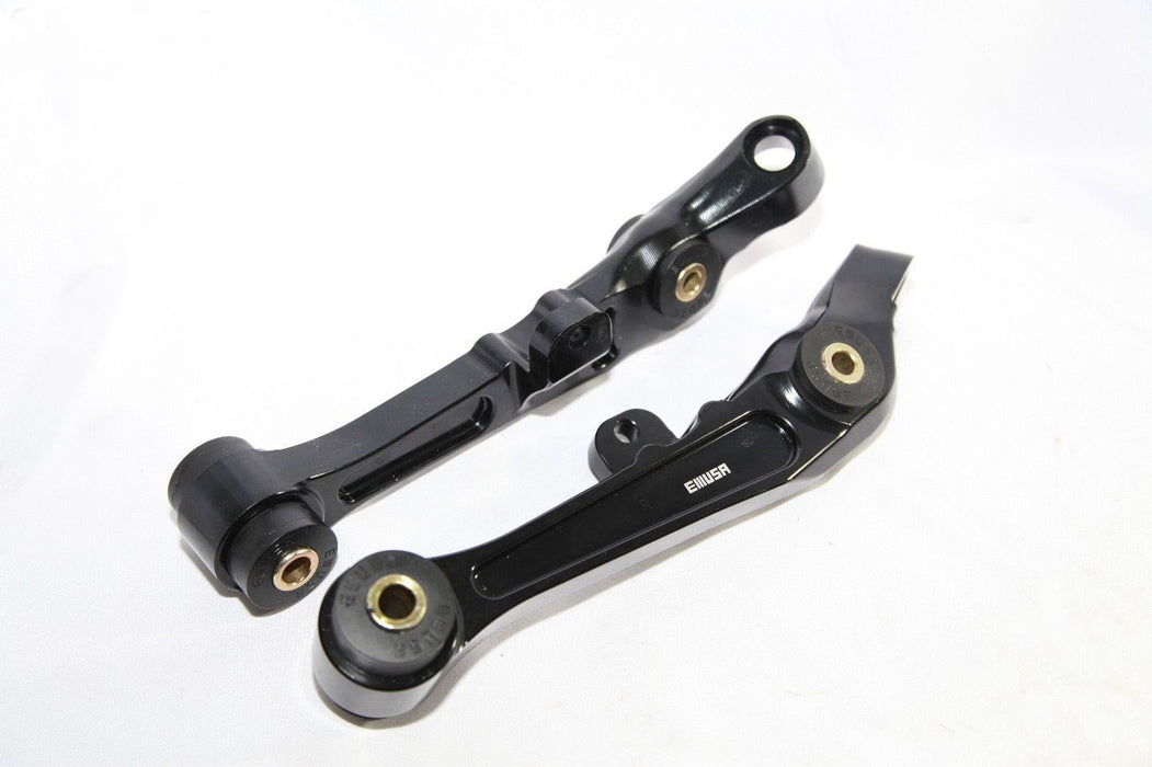 EMUSA Black Front Left Right Lower Forward Aluminum Control Arm Kit Coupe ONLY Billet