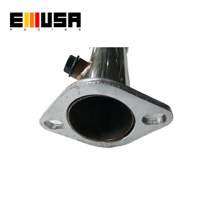 Emusa 2.5" T3/T4-5 Bolt Turbo Flange+2 Bolt Exhaust Flange Fit for 1988-2000 Honda Civic D15 D16 EE EJ EK