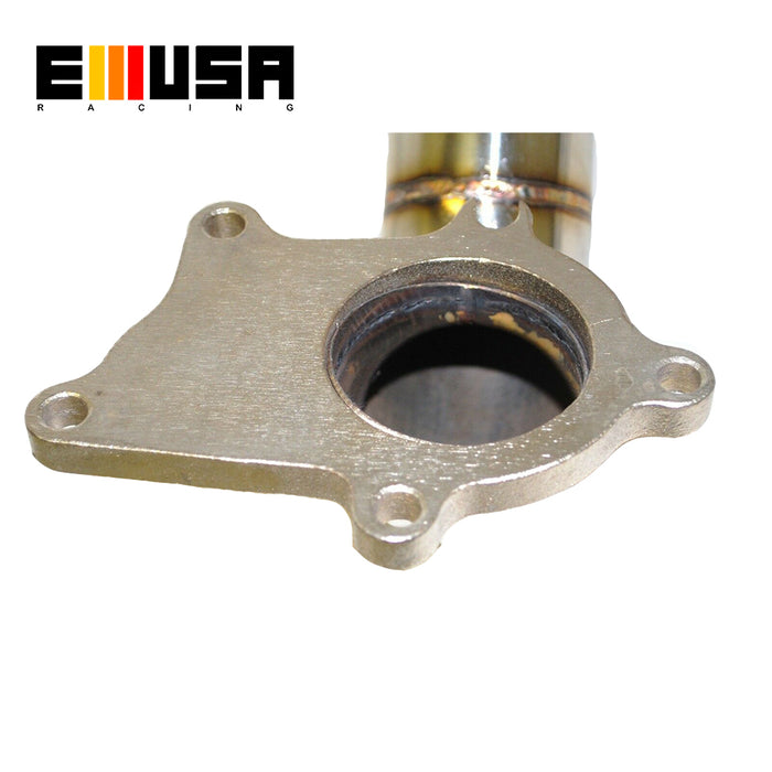 Emusa 2.5" T3/T4-5 Bolt Turbo Flange+2 Bolt Exhaust Flange Fit for 1988-2000 Honda Civic D15 D16 EE EJ EK