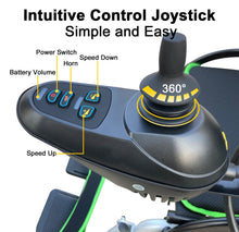 E-Motor EM-265 Lite Foldable Electric Wheelchair - Lightweight, Dual Motor, Battery Included